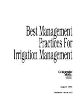 Best management practices for irrigation management
