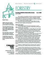 Creating wildfire-defensible zones