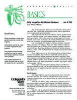 Drip irrigation for home gardens