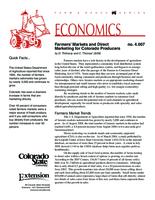 Farmers' markets and direct marketing for Colorado producers