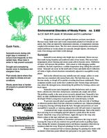 Environmental disorders of woody plants