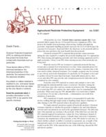 Agricultural pesticide protective equipment