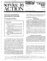 Dry bean production practices in Colorado