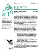 Firewise plant materials