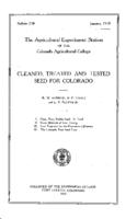 Cleaned, treated and tested seed for Colorado