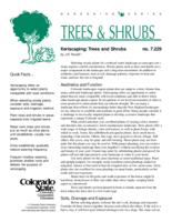 Xeriscaping : trees and shrubs