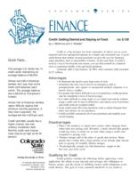 Credit, getting started and staying on track
