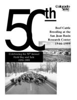 Beef cattle breeding at the San Juan Basin Research Center, 1946-1999 : celebrating the 50th annual field day and sale, 1950-1999