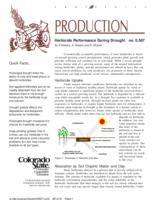 Herbicide performance during drought