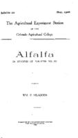 Alfalfa : a synopsis of Bulletin no. 35