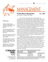 Feedlot manure management