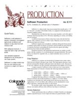 Safflower production