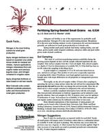 Fertilizing spring-seeded small grains