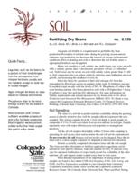 Fertilizing dry beans