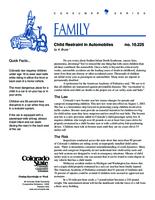 Child restraint in automobiles