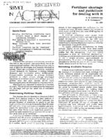 Fertilizer shortage and guidelines for dealing with it
