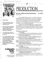 Bt corn : health and the environment