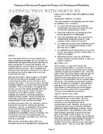 Colorado Developmental Disabilities Services accountability focus series. Outcomes of services and supports