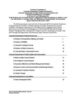 Technical comments of Colorado Department of Natural Resources, Colorado Department of Public Health and Environment, and Colorado Department of Local Affairs on Bureau of Land Management's Draft oil shale and tar sands resource management plan amend