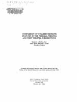 Comparison of coalbed methane statutes in the federal, Virginia and West Virginia jurisdictions