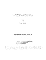 Field report : investigation of September 2, 1992 Nicaragua tsunami