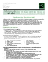 Safe communities -- safe schools model