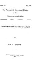 Destruction of concrete by alkali