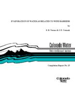 Evaporation of water as related to wind barriers