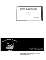 Hydrogeology and water quality studies in the Cache La Poudre Basin, Colorado