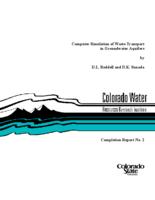 Computer simulation of waste transport in groundwater aquifers : Groundwater