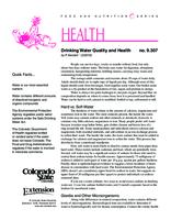 Drinking water quality and health