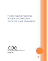 P-3 successful practices : a guide to curriculum, instruction and assessment
