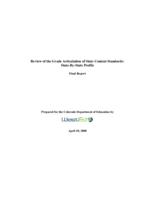 Review of the grade articulation of state content standards : final report