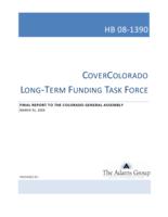 Final report to the Colorado General Assembly