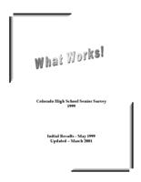 What works! : Colorado high school senior survey 1999