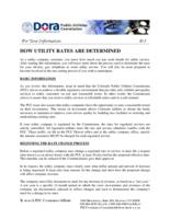 How utility rates are determined