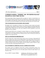 Understanding tiered or inverted block seasonal electric rates