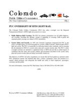 PUC oversight of RTD light rail