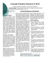 Obtaining federal benefits for disabled offenders