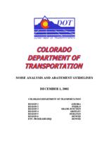 Noise analysis and abatement guidelines