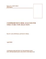 Comprehensive risk analysis for structure type selection