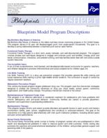 Blueprints model program descriptions