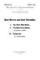 Beet worms and their remedies
