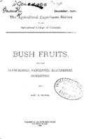 Bush fruits : including gooseberries, raspberries, blackberries, dewberries