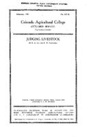 Judging livestock