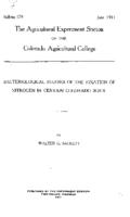 Bacteriological studies of the fixation of nitrogen in certain Colorado soils