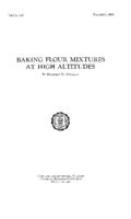 Baking flour mixtures at high altitudes