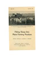 Fitting sheep into plains farming practices
