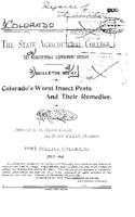 Colorado's worst insect pests and their remedies