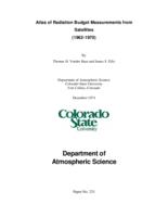 Atlas of radiation budget measurements from satellites, 1962-1970